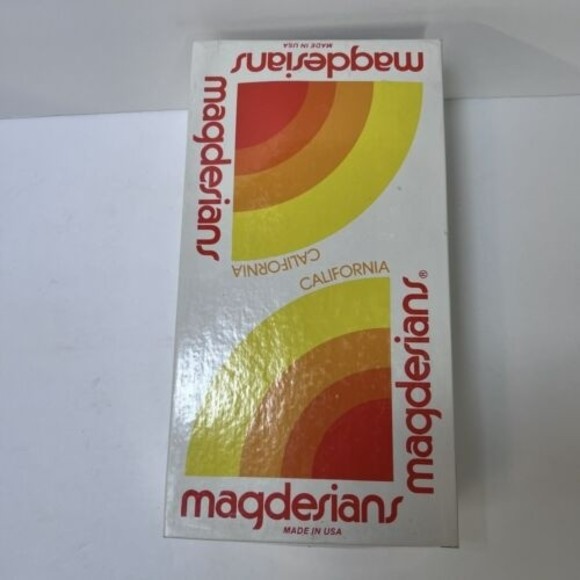 Vintage California Magdesians Women Navy Leather Tassel Shoes 6.5W USA Made - Picture 14 of 15